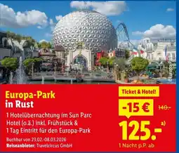 Lidl Reisen Europa Park in Rust Angebot
