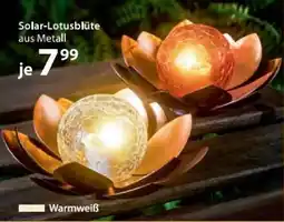 NKD Solar Lotusblüte aus Metall Angebot