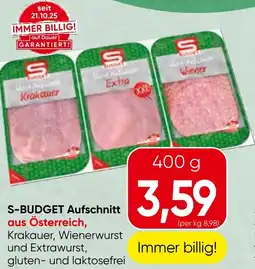 Spar S budget aufschnitt Angebot