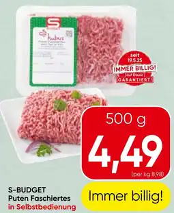 Spar S budget puten faschiertes Angebot