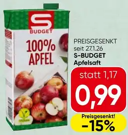 Spar S budget apfelsaft Angebot