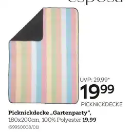 XXXLutz Esposa Picknickdecke Gartenparty Angebot