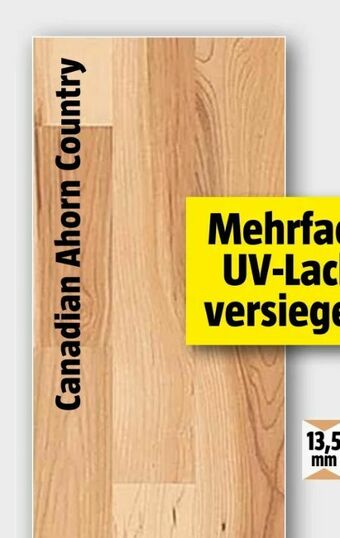 Bauhaus Echtholzparkett Canadian Ahorn Country Angebot