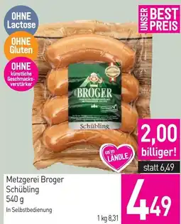 Sutterlüty Metzgerei Broger Schübling Angebot