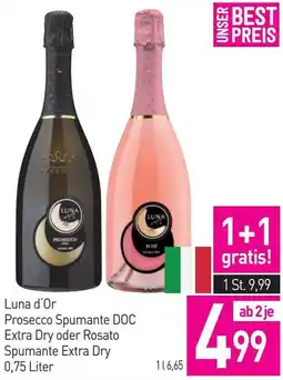 Sutterlüty Luna d'or prosecco spumante doc extra dry oder rosato Angebot