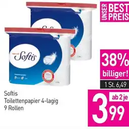 Sutterlüty Softis Toilettenpapier 4-lagig Angebot