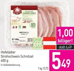 Sutterlüty Hofstädter Strohschwein Schnitzel Angebot