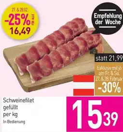 Sutterlüty Schweinefilet gefüllt Angebot