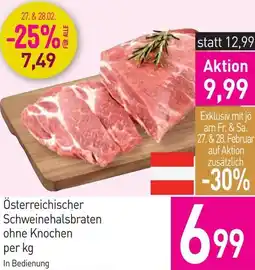 Sutterlüty Österreichischer Schweinehalsbraten ohne Knochen Angebot