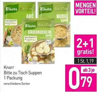 Sutterlüty Knorr Bitte zu Tisch Suppen Angebot