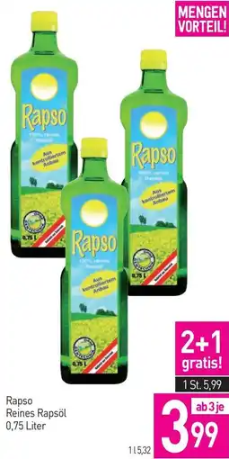 Sutterlüty Rapso Reines Rapsöl Angebot