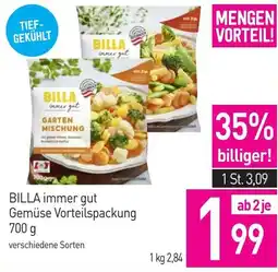 Sutterlüty Billa immer gut gemüse vorteilspackung Angebot