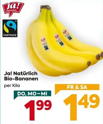 Billa Bio Bananen Angebot
