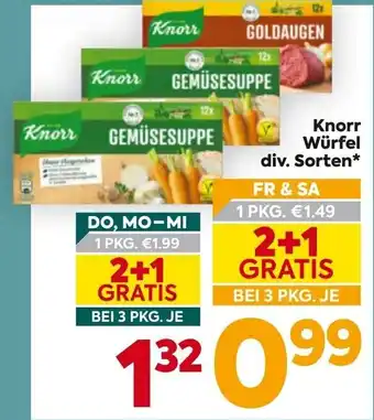 Billa Knorr Würfel Angebot