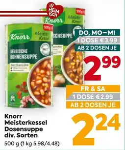 Billa Knorr Meisterkessel Dosensuppe Angebot