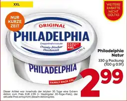 Billa Philadelphia Natur Angebot