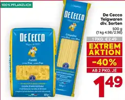 Billa De Cecco Teigwaren Angebot