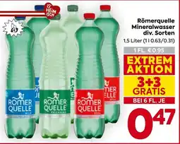 Billa Römerquelle Mineralwasser Angebot