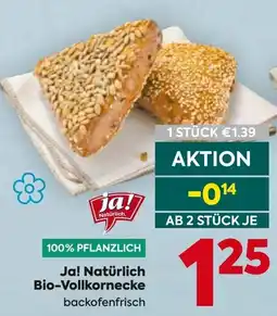 Billa Bio Vollkornecke Angebot