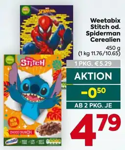 Billa Weetabix Stitch Angebot