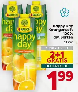 Billa Happy Day Orangensaft Angebot