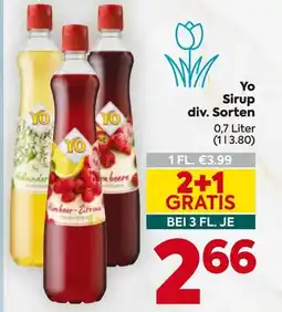Billa Yo Sirup Angebot
