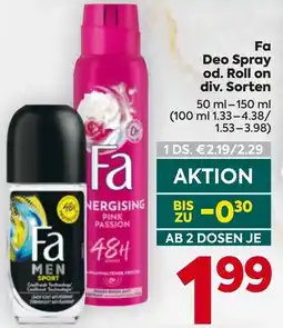 Billa Deo Spray Angebot