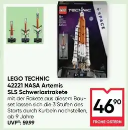 Maximarkt LEGO TECHNIC 42221 NASA Artemis SLS Schwerlastrakete Angebot