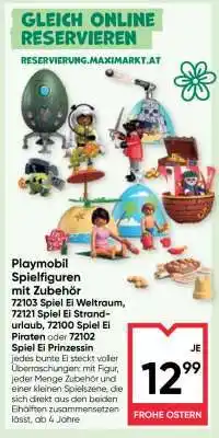 Maximarkt Playmobil Spielfiguren mit Zubehör Angebot