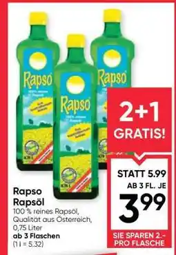 Maximarkt Rapso Rapsöl Angebot