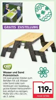 Maximarkt Wasser und Sand Picknicktisch Angebot