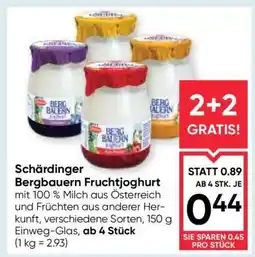 Maximarkt Schärdinger Bergbauern Fruchtjoghurt Angebot