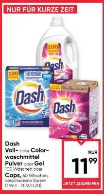 Maximarkt Dash Voll- oder Colorwaschmittel Pulver oder Gel Angebot