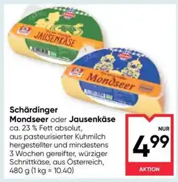 Maximarkt Schärdinger Mondseer oder Jausenkäse Angebot