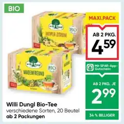 Maximarkt Willi Dungl Bio Tee Angebot