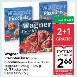 Maximarkt Wagner Steinofen Pizza oder Piccolinis Angebot