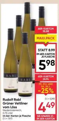 Maximarkt Rudolf Rabl Grüner Veltliner vom Löss Angebot
