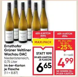 Maximarkt Ernsthofer Grüner Veltliner Wachau DAC Angebot