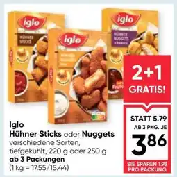 Maximarkt Iglo Hühner Sticks oder Nuggets Angebot