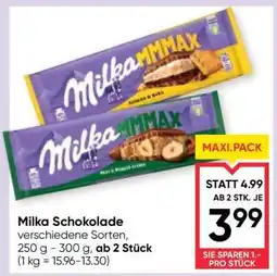Maximarkt MILKA SCHOKOLADE Angebot