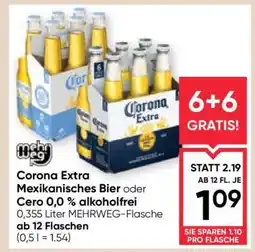 Maximarkt Corona Extra Mexikanisches Bier oder Cero 0,0% alkoholfrei Angebot
