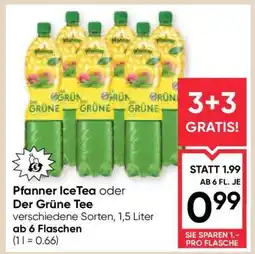 Maximarkt Pfanner IceTea oder Der Grüne Tee Angebot