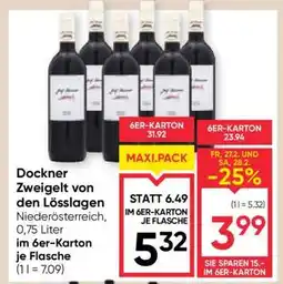 Maximarkt Dockner Zweigelt von den Lösslagen Angebot