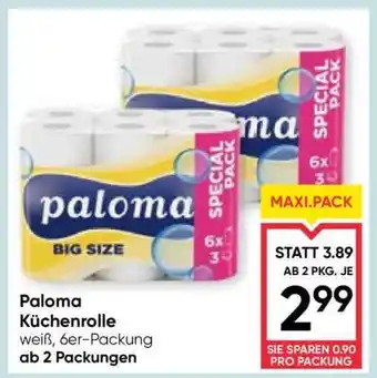 Maximarkt Paloma Küchenrolle Angebot