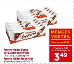 Interspar Ferrero Kinder Bueno 5er Classic oder White Angebot