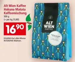 Interspar Alt Wien Kaffee Hakuna Matata Kaffeemischung Angebot