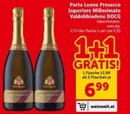 Interspar Porta leone prosecco superiore millesimato valdobbiadene docg Angebot