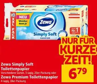 Interspar Zewa Simply Soft Toilettenpapier Angebot