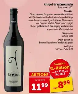 Interspar Krispel Grauburgunder Angebot
