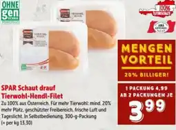 Interspar Spar schaut drauf tierwohl hendl filet Angebot